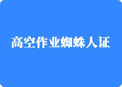 操逼吧操棚高空作业蜘蛛人证